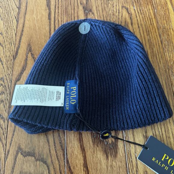 Polo Ralph Lauren Beanie Hat Embroidered Collegiate Varsity Bear NWT New PC1299 - Picture 5 of 10